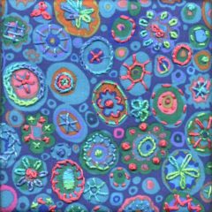 French Panels Millefleur Teal Embroidery Kit