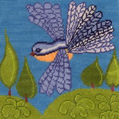 Fantail Needlepoint Cushion